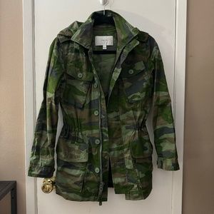 J Crew Boyfriend Fatigue Camo Jacket XXS